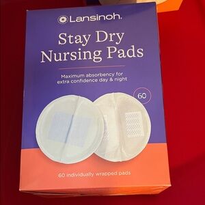 Lansinoh Stay Dry Nursing Pads - Blue and Orange Packaging
